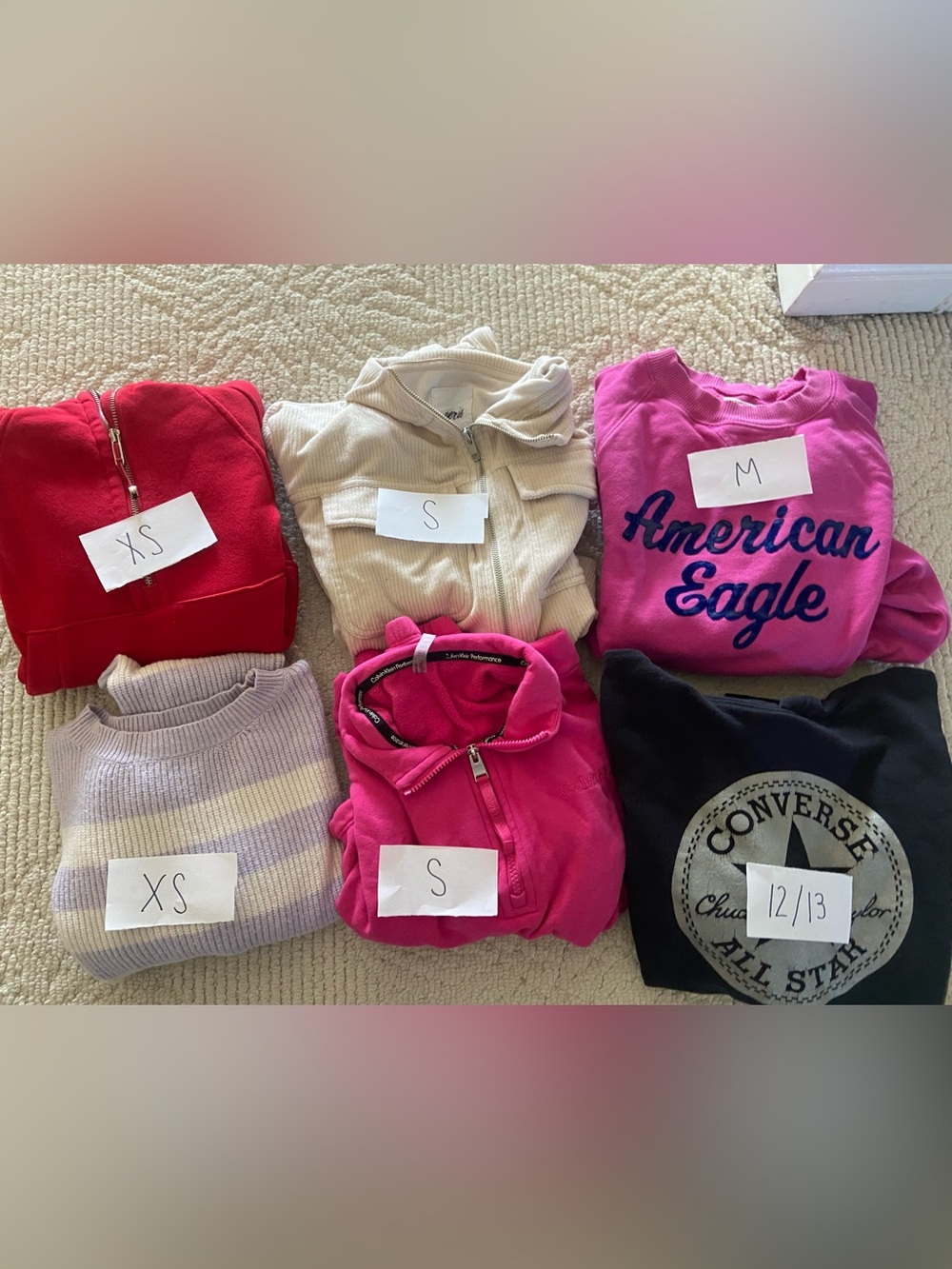 Assortment of women’s sweaters